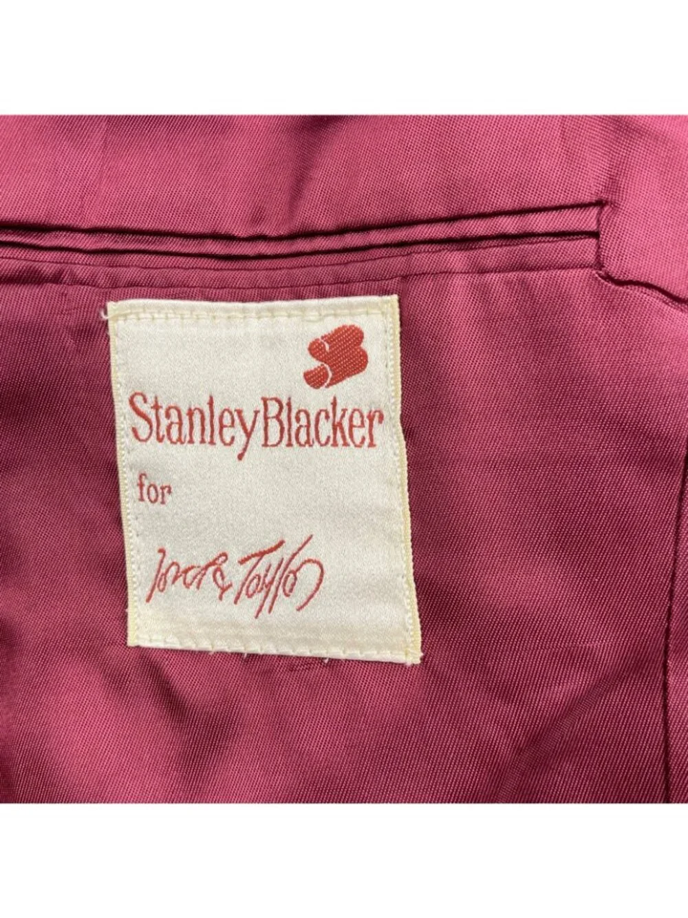 VTG NEW 1960's Stanley Blacker Men’s Gold Buttons 2-Button Blazer Red • 40S